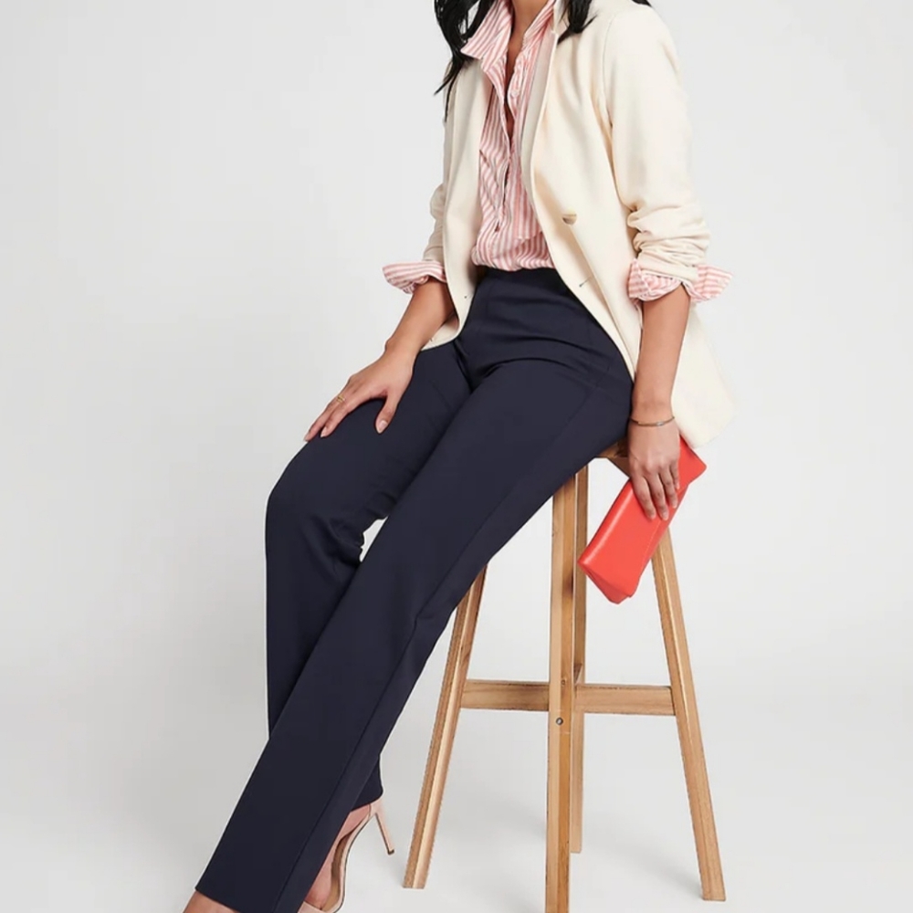 Betabrand Classic Dress Yoga Straight Leg Pants